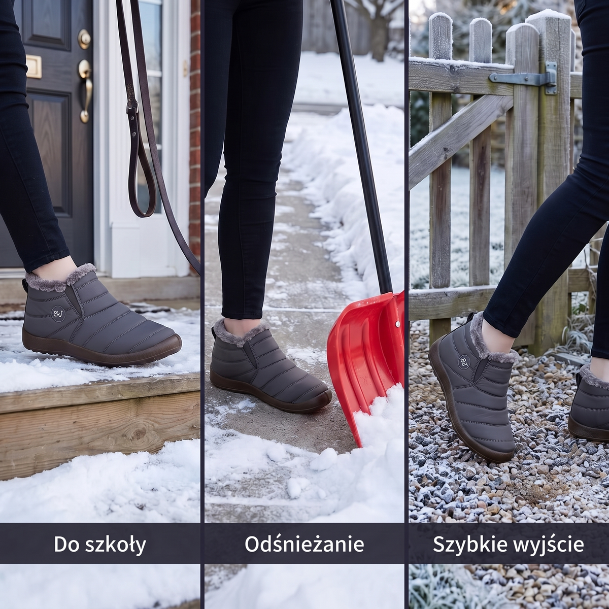 Śniegowce damskie na co dzień – do szkoły, odśnieżanie, szybkie wyjście