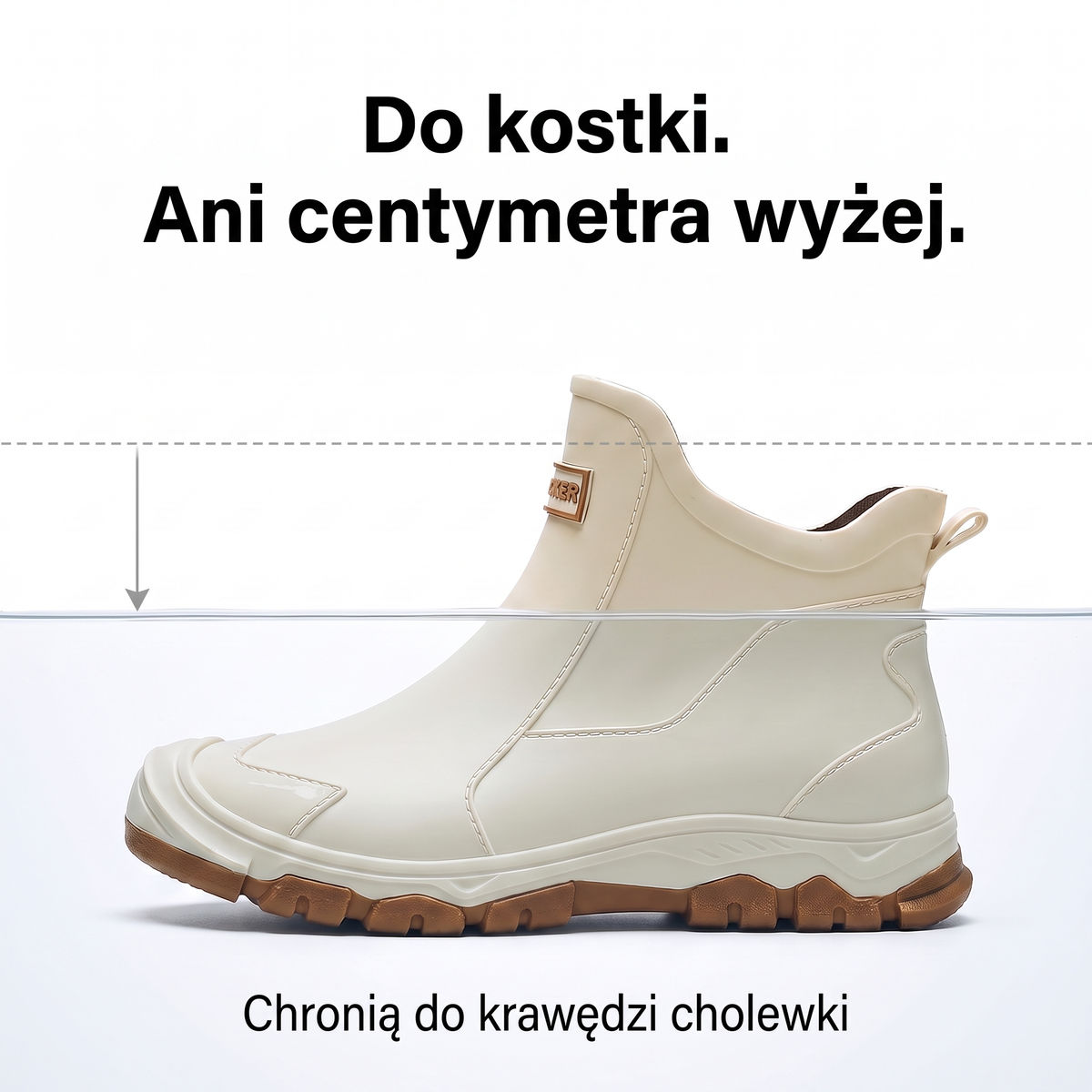 Krótkie kalosze za kostkę – chronią do krawędzi cholewki