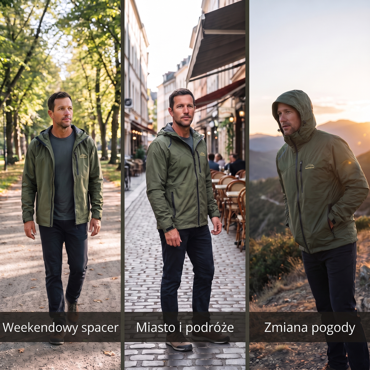 Kurtka męska z kapturem – na spacer, do miasta i na zmianę pogody