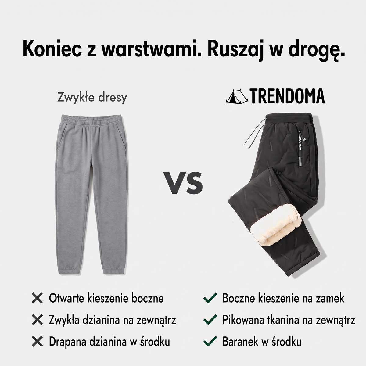 Joggery z barankiem w porównaniu ze zwykłymi dresami