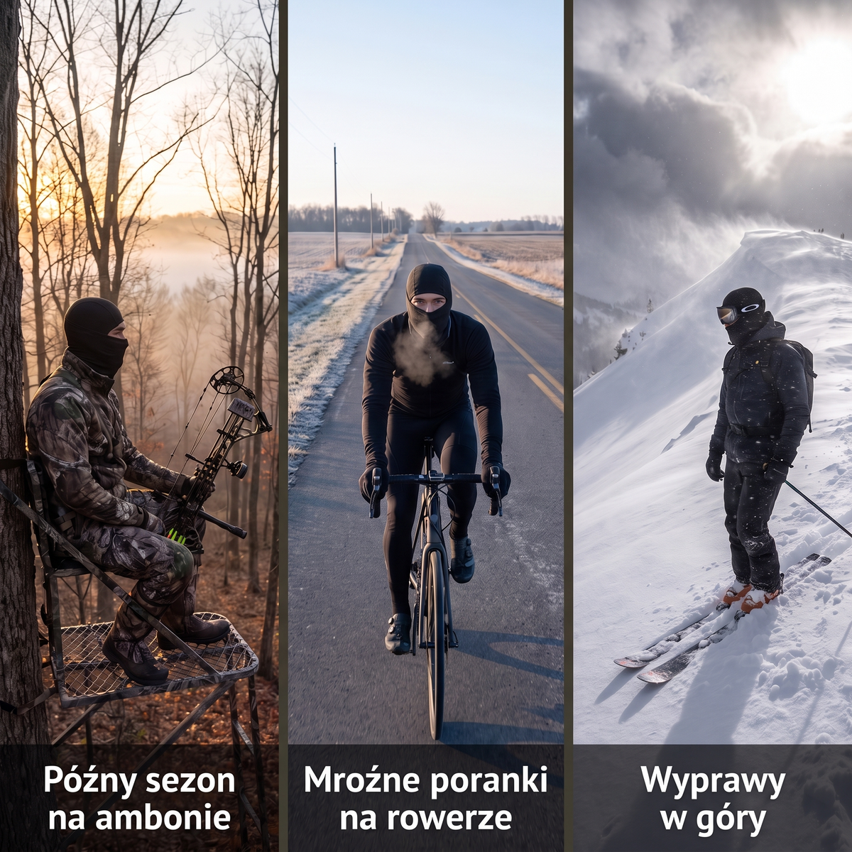 Kominiarka pełna na ambonę, na rower i w góry
