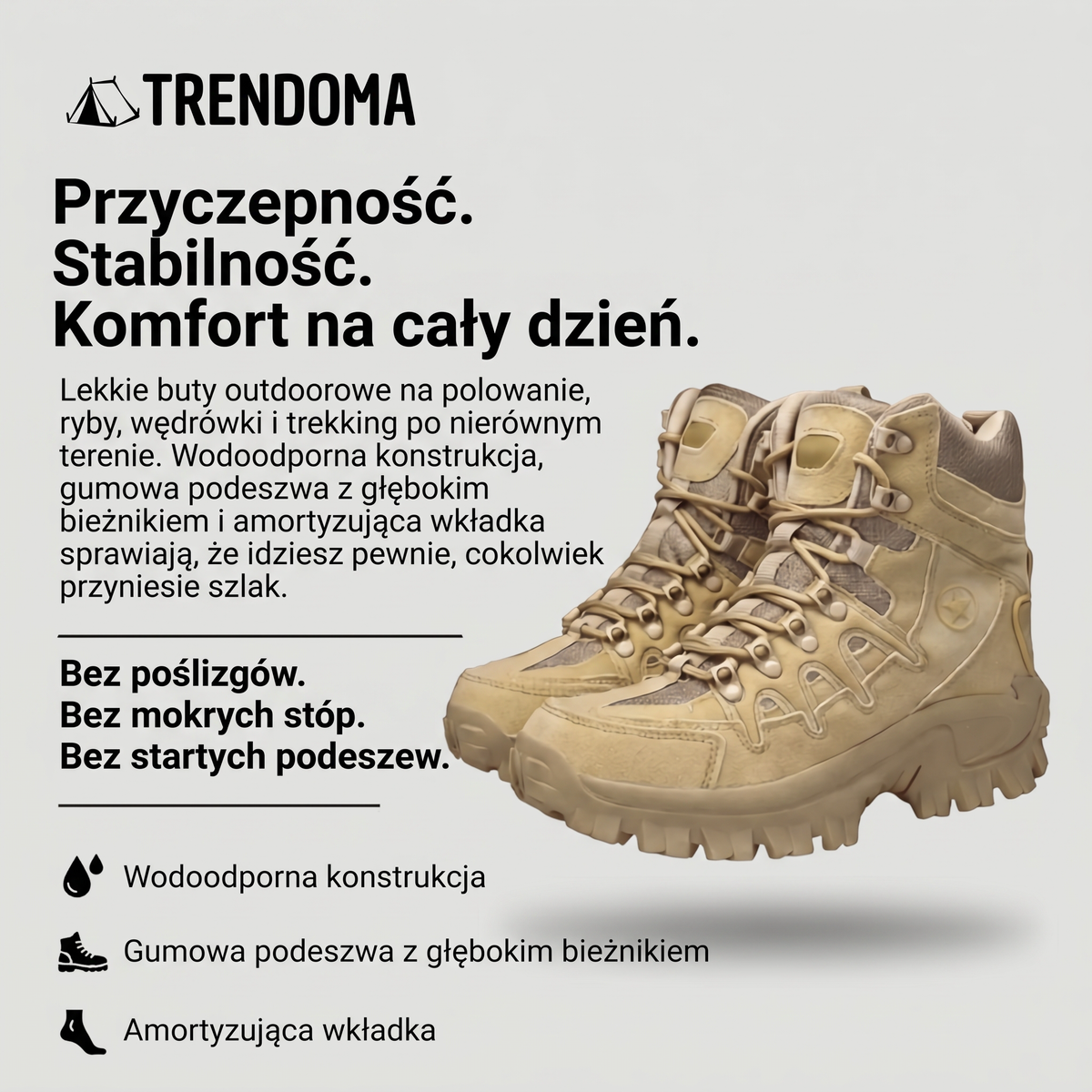 Lekkie wodoodporne buty trekkingowe za kostkę – najważniejsze cechy